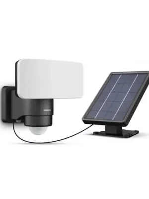 Dokud Zásoby Vydrží Philips LED solární venkovní bodové osvětlení Tylus, černé 3 000 K, senzor
