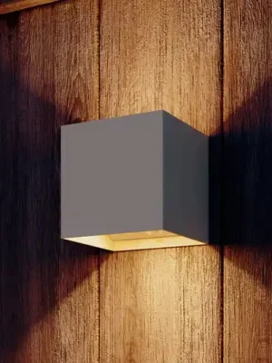 Nízká Cena Calex LED akumulátorové venkovní nástěnné svítidlo Volterra, pískové, IP44