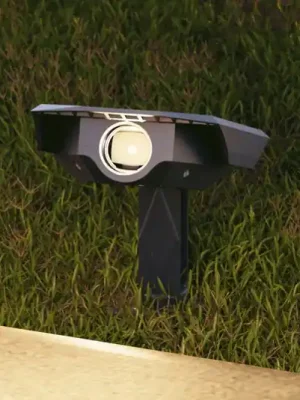 Rychlé Dodání Calex LED solární zemní bodový reflektor Padoa, balení po 2 ks, černý