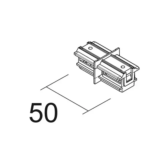 Levný Ivela spojka SQUARE 48 V, černá, vodivá